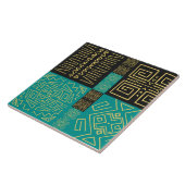 アフリカエレガントの部族の幾何学的パターン タイル (側面)