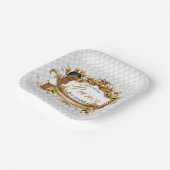 アフリカエレガントプリンスホワイトダイヤモンド ペーパープレート (傾斜あり)