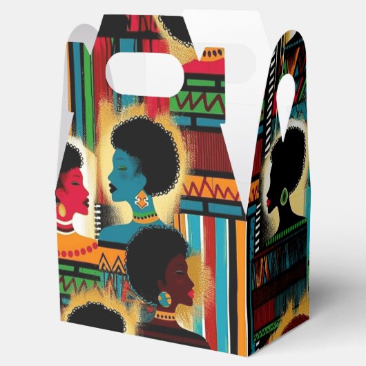 アフリカエレガント人女性のユースの民族パタはっきりしたーン フェイバーボックス (オープン)