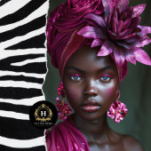 アフリカエレガント系アメリカ人の紫のフローラ切り離し 薄葉紙