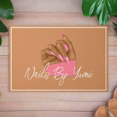 アフリカエレガント系アメリカ人ネイルアーティストマニキュリスト ドアマット