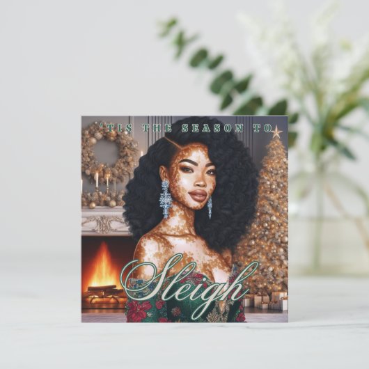 アフリカエレガント系アメリカ人ビティリゴ美しいクリスマス (スタンド正面)