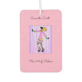 アフリカエレガント美術とスタイリッシュ少女 カーエアーフレッシュナー