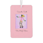 アフリカエレガント美術とスタイリッシュ少女 カーエアーフレッシュナー (裏面)