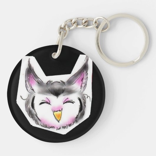 アフリカオオコノハズクちゃん キーホルダー (裏面)