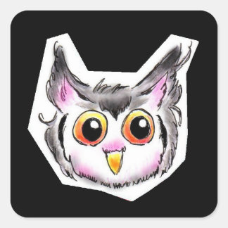アフリカオオコノハズクちゃん スクエアシール