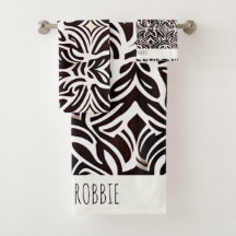 アフリカオーナメント微妙な白黒パターン