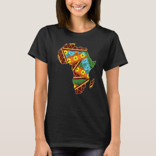 アフリカカッコいいアフリカのアフリカ地域地図F Tシャツ