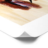 アフリカカップル抽象芸術ファインアート16x20プリント ポスター (角)