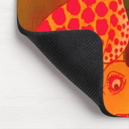 アフリカカラフルの野生の動物のサファリカラー マウスパッド (コーナー)