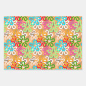 アフリカカラフルのBLOB抽象芸術図形のパターン ラッピングペーパーシート (正面3)