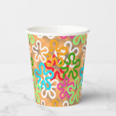 アフリカカラフルのBLOB抽象芸術図形のパターン 紙コップ (左)