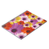 アフリカカラフルデイジーのメドレーの花 ノートブック (左側)