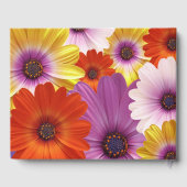 アフリカカラフルデイジー花フローラ結婚ズ ゲストブック (裏面)