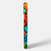 アフリカカラフルプリントiPhone 15iPhone / iPadケース Case-Mate iPhoneケース (裏面 / 左)