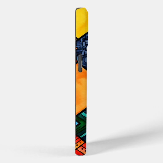 アフリカカラフルプリントiPhone 15iPhone / iPadケース Case-Mate iPhoneケース (裏面 / 右)