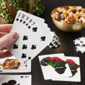 アフリカカラフル地図デザイン トランプ (インサイチュ)