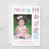 アフリカカラフル系アメリカ人くるみ割りクリスマス シーズンカード (正面)