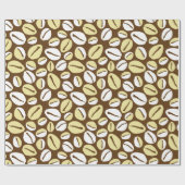 アフリカカリブののコーリーパターン(の模様が)あるシェル ラッピングペーパー (フラット)