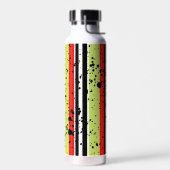 アフリカキャタピラーパターン名前をカスタムする ウォーターボトル (左面)