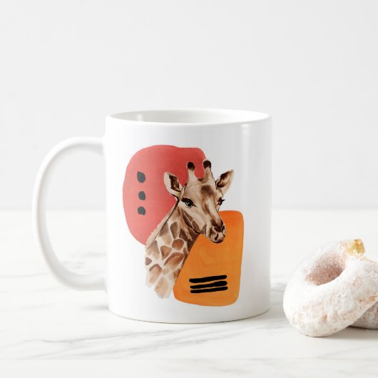 アフリカキリン コーヒーマグカップ (ドーナツ)