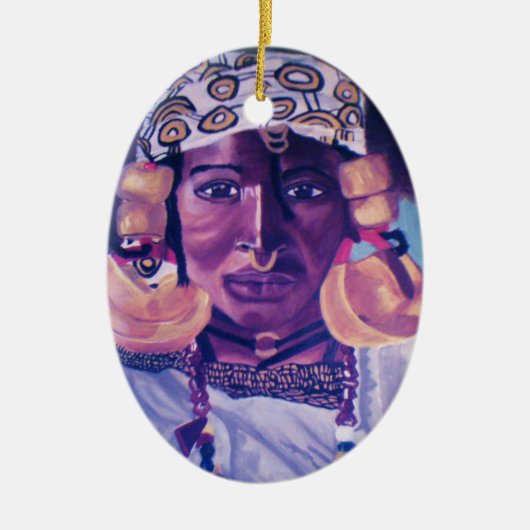 アフリカクイーンオーナメント セラミックオーナメント (正面)