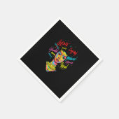 アフリカクイーンストロングウーマンブラック歴史月間プロ スタンダードカクテルナプキン (角)