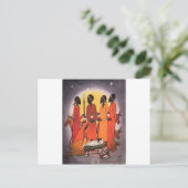 アフリカクリスマス出生シーン シーズンポストカード (スタンド正面)