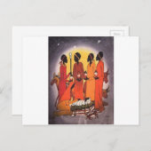 アフリカクリスマス出生シーン シーズンポストカード (正面/裏面)