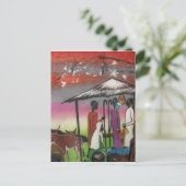 アフリカクリスマス出生シーン シーズンポストカード (スタンド正面)