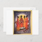 アフリカクリスマス出生シーン シーズンポストカード (正面/裏面)