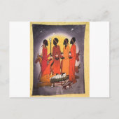 アフリカクリスマス出生シーン シーズンポストカード (正面)