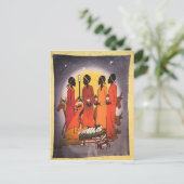 アフリカクリスマス出生シーン シーズンポストカード (スタンド正面)