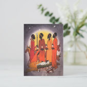 アフリカクリスマス出生シーン シーズンポストカード (スタンド正面)