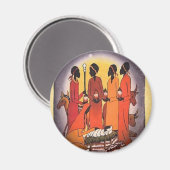 アフリカクリスマス出生シーン マグネット (正面/裏面)