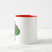 アフリカクロサンタクロースクリスマス ツートーンマグカップ (中央)