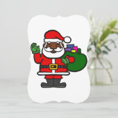 アフリカクロサンタクロースクリスマス 招待状 (スタンド正面)