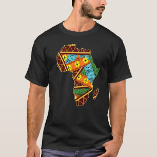 アフリカクールアフリカのアフリカ地理世界の地図 Tシャツ