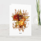 アフリカグランジのスター顔部族はがき カード (裏面)