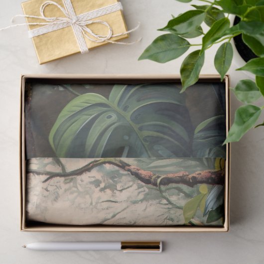 アフリカグレイのオウムの切り離 薄葉紙 (ギフト)