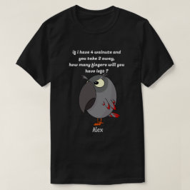 アフリカグレイのオウム指に気をつけろ! Tシャツ