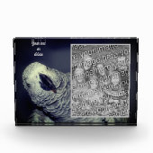 アフリカグレイパーソナライズされたオウムの追加 フォトブロック (正面)