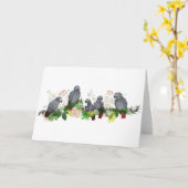 アフリカグレイパーティーカード カード (黄色い花)