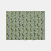 アフリカグレイパーティーフリースブランケット（緑） フリースブランケット (正面(横))