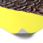 アフリカグレイポップ・アートのアパロットアートポスター（黄色） ポスター (角)