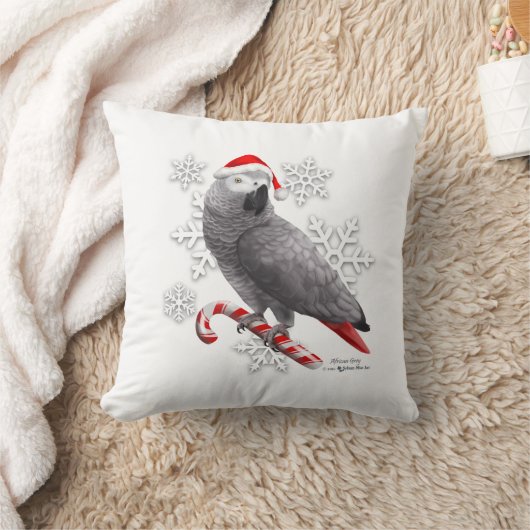 アフリカグレイ枕 クッション (ブランケット)