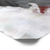 アフリカグレイ絵画オウム写真のポスター ポスター (角)