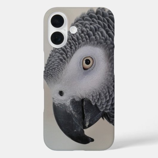 アフリカグレイ顔クローズアップ電話ケース Case-Mate iPhoneケース (裏面)
