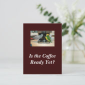 アフリカグレイ&カイケコーヒーフレンズ葉書 ポストカード (スタンド正面)