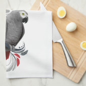 アフリカグレイ キッチンタオル (四つ折り)